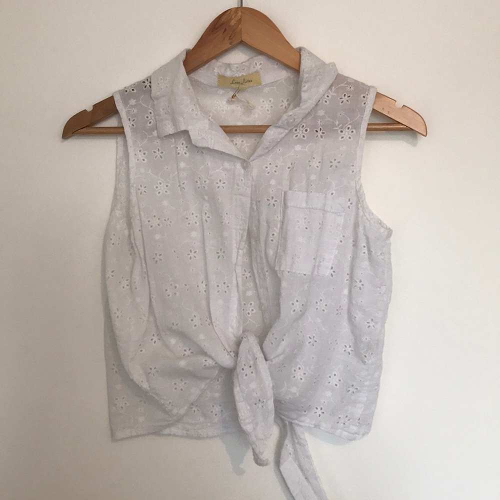 White summer blouse